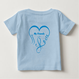 Ich liebe meine Freunde - Kuscheleinheiten Baby T-shirt
