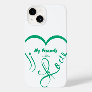 Ich liebe meine Freunde - Kuscheln Case-Mate iPhone 14 Hülle