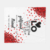 Ich Liebe meine Freundin als bester Freund Geschen Fleecedecke (Vorderseite (Horizontal))