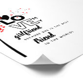 Ich Liebe meine Freundin als bester Freund Geschen Poster (Ecke)