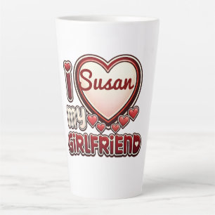 Ich liebe meine Freundin Benutzerdefiniert Milchtasse