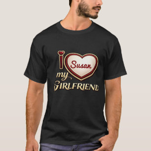 Ich liebe meine Freundin Benutzerdefiniert T-Shirt