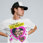 Ich Liebe meine Freundin benutzerdefinierten Foto  T-Shirt<br><div class="desc">Erstellen Sie Ihre eigene Ich Liebe meine Freundin Shirt. Dieses Shirt kann eine Randgeschenk sein, ein lustiges Bf Jubiläumsgeschenk. Zwingen Sie Ihren Freund, dieses super niedliche Tiktok Trend Shirt die ganze Zeit zu tragen. Er wird eine Menge Komplimente in der Schule und auf Instagram erhalten. Das Shirt "I Liebe my...</div>