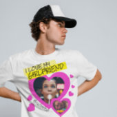 Ich Liebe meine Freundin benutzerdefinierten Foto T-Shirt