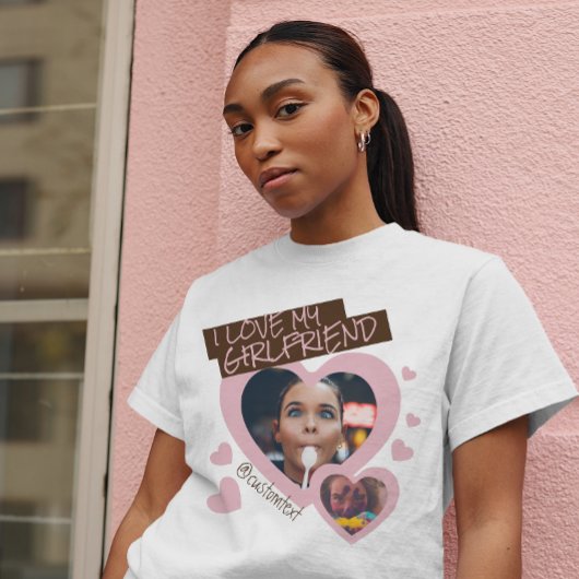 Ich Liebe meine Freundin | Benutzerdefiniertes 2 F T-Shirt