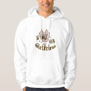 Ich liebe meine Freundin - Brown - DingusDesign Hoodie