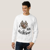 Ich liebe meine Freundin - Cheetah - DingusDesign Sweatshirt (Vorne ganz)
