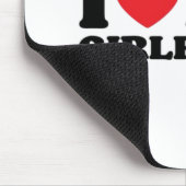 Ich liebe meine Freundin Classic Mousepad (Ecke)