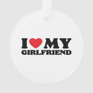 Ich liebe meine Freundin Classic Ornament