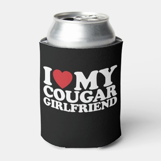 Ich Liebe meine Freundin Cougar Dosenkühler (Kanne Vorderseite)