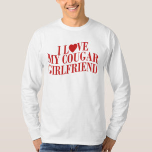 Ich Liebe meine Freundin Cougar Funny Boyfriend T-Shirt