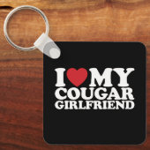 Ich Liebe meine Freundin Cougar Schlüsselanhänger (Vorderseite)