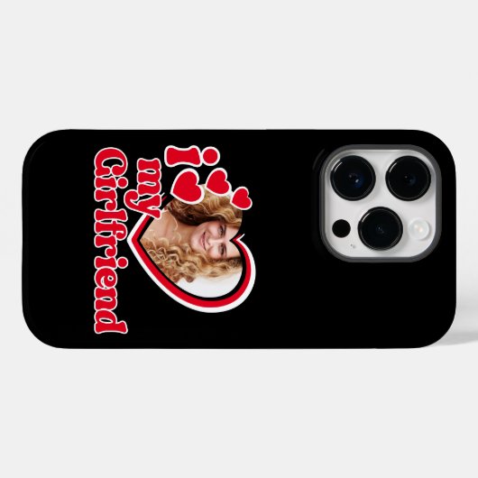 Ich Liebe meine Freundin Custom Black Case-Mate iPhone Hülle (Rückseite (Horizontal))