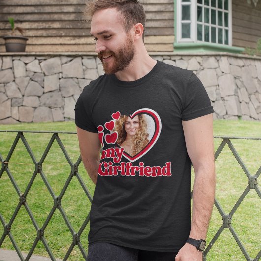 Ich Liebe meine Freundin Custom Black T-Shirt