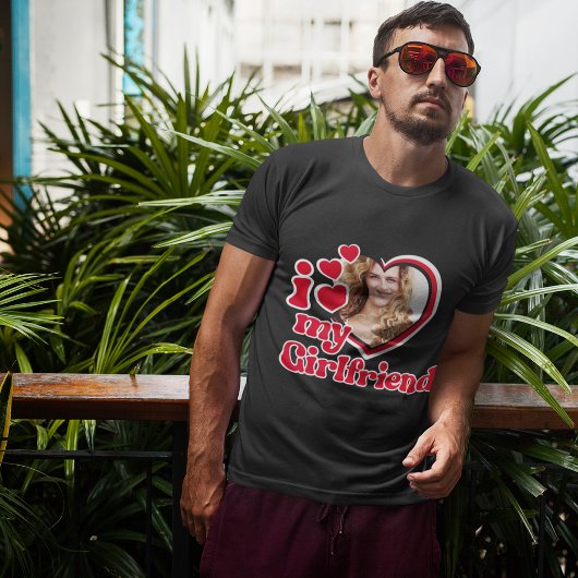 Ich Liebe meine Freundin Custom Black T-Shirt