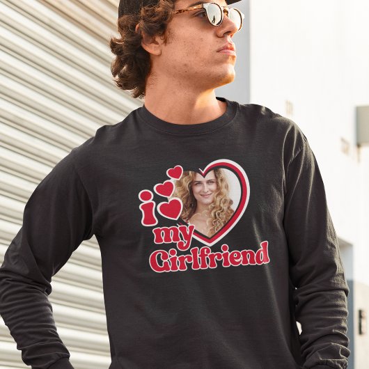 Ich Liebe meine Freundin Custom Black T-Shirt