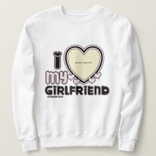Ich Liebe meine Freundin Custom Crewneck Sweatshirt