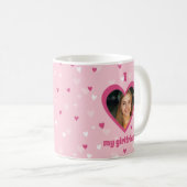 Ich Liebe meine Freundin Custom Foto Herz Valentin Kaffeetasse (VorderseiteRechts)