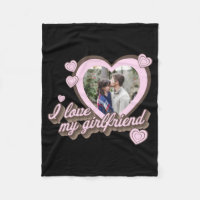 Ich liebe meine Freundin Custom Foto T-Shirt 