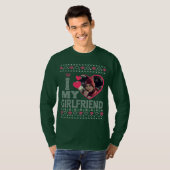 Ich Liebe meine Freundin Custom Foto Ugly Sweater T-Shirt (Vorne ganz)