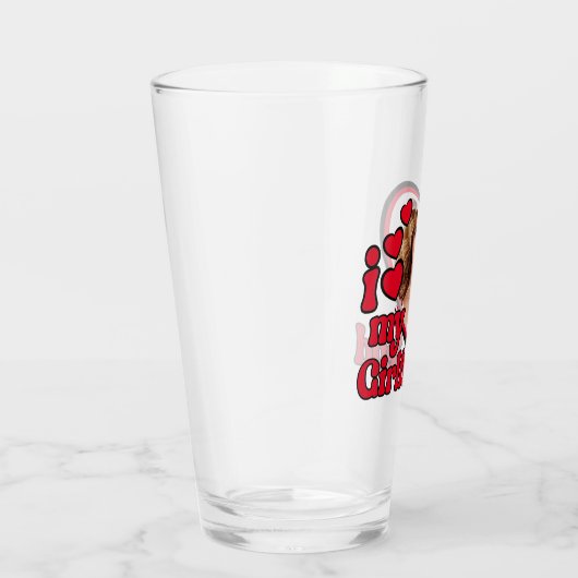 Ich Liebe meine Freundin Custom Glas (Rechts)
