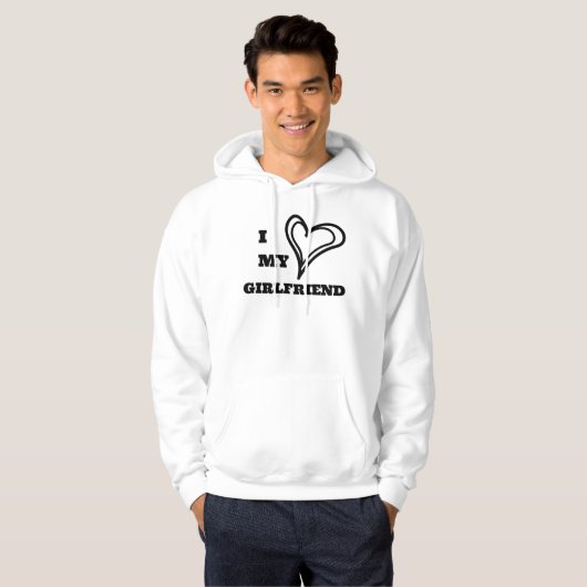 Ich Liebe meine Freundin Custom Hoodie (Vorne ganz)