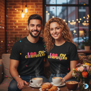 Ich Liebe meine Freundin Custom   Minimalistische  T-Shirt