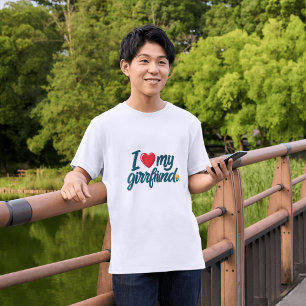 Ich Liebe meine Freundin Custom   Minimalistische  T-Shirt