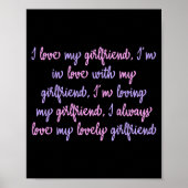 Ich Liebe meine Freundin Custom Poster (Vorne)