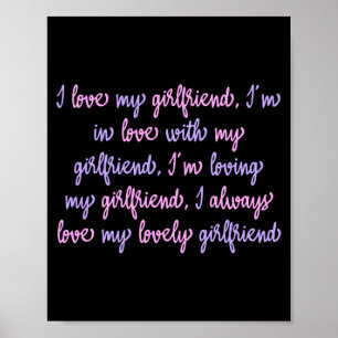 Ich Liebe meine Freundin Custom Poster