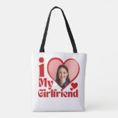 Ich liebe meine Freundin Custom Tasche (Rückseite)