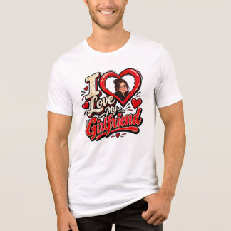 Ich liebe meine Freundin Custom Tri-Blend Shirt