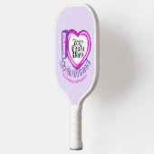 Ich liebe meine Freundin Double Side Pickleball Schläger (Links)