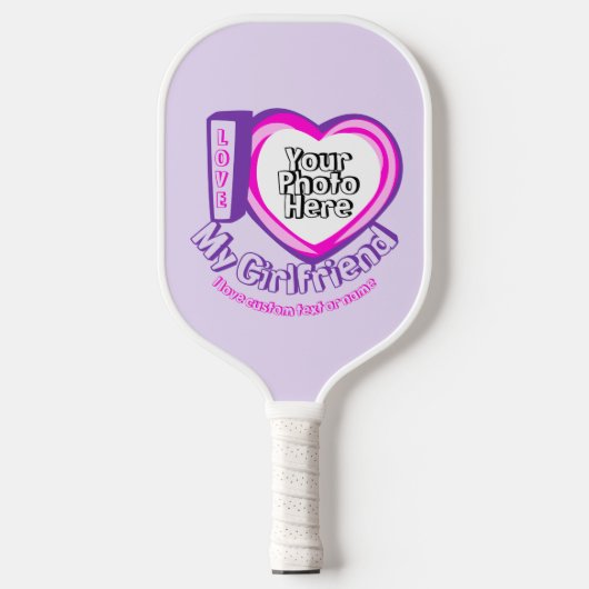 Ich liebe meine Freundin Double Side Pickleball Schläger (Vorderseite)