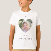 Ich Liebe meine Freundin Foto Kinder T-Shirt (Vorderseite)