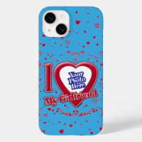Ich Liebe Meine Freundin Foto Red Hearts Aquamarin