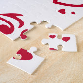 Ich Liebe meine Freundin Foto Red Hearts Puzzle (Seite)