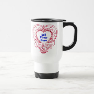 Ich Liebe meine Freundin! Foto Red Hearts Reisebecher