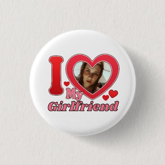Ich Liebe meine Freundin, Freundin Button (Vorderseite)