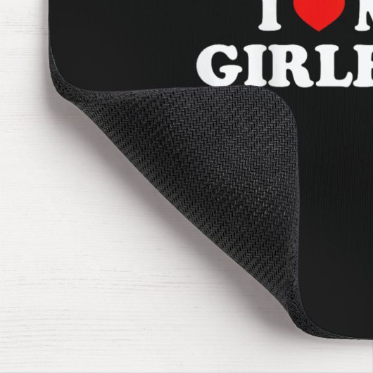 Ich Liebe meine Freundin Funny Graphic Mousepad (Ecke)