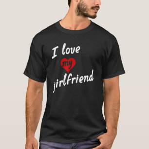 Ich Liebe meine Freundin für Männer und Jungen, di T-Shirt