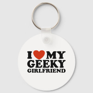 Ich Liebe meine Freundin Geeky Schlüsselanhänger
