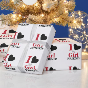 Ich Liebe meine Freundin Geschenkpapier