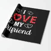 Ich Liebe meine Freundin Geschenkpapier (Ungerollt)