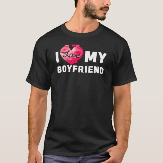 Ich Liebe meine Freundin Girlfriend Couple T-Shirt (Vorderseite)