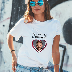 Ich Liebe meine Freundin Herz Foto Frauen T-Shirt
