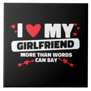 ich liebe meine Freundin herzlich Fliese