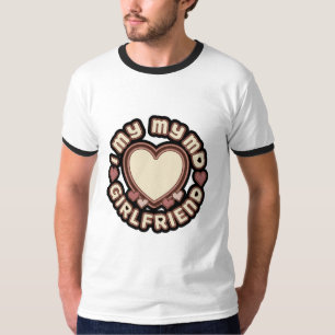 Ich liebe meine Freundin Herzrahmen-Shirt T-Shirt