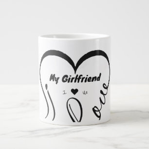 Ich liebe meine Freundin - I ♥ Us Jumbo-Tasse