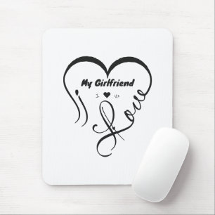 Ich liebe meine Freundin - I ♥ Us Mousepad